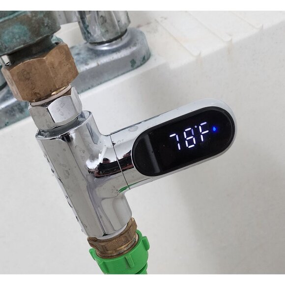 Garden Hose Thermometer Temperature Gauge Water Change Fish Tanks Aquariums F+C - Picture 1 of 10
